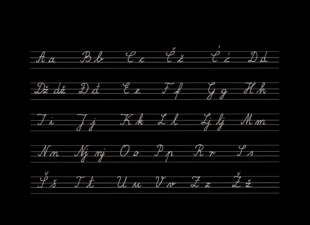 Latin Cursive Alphabet